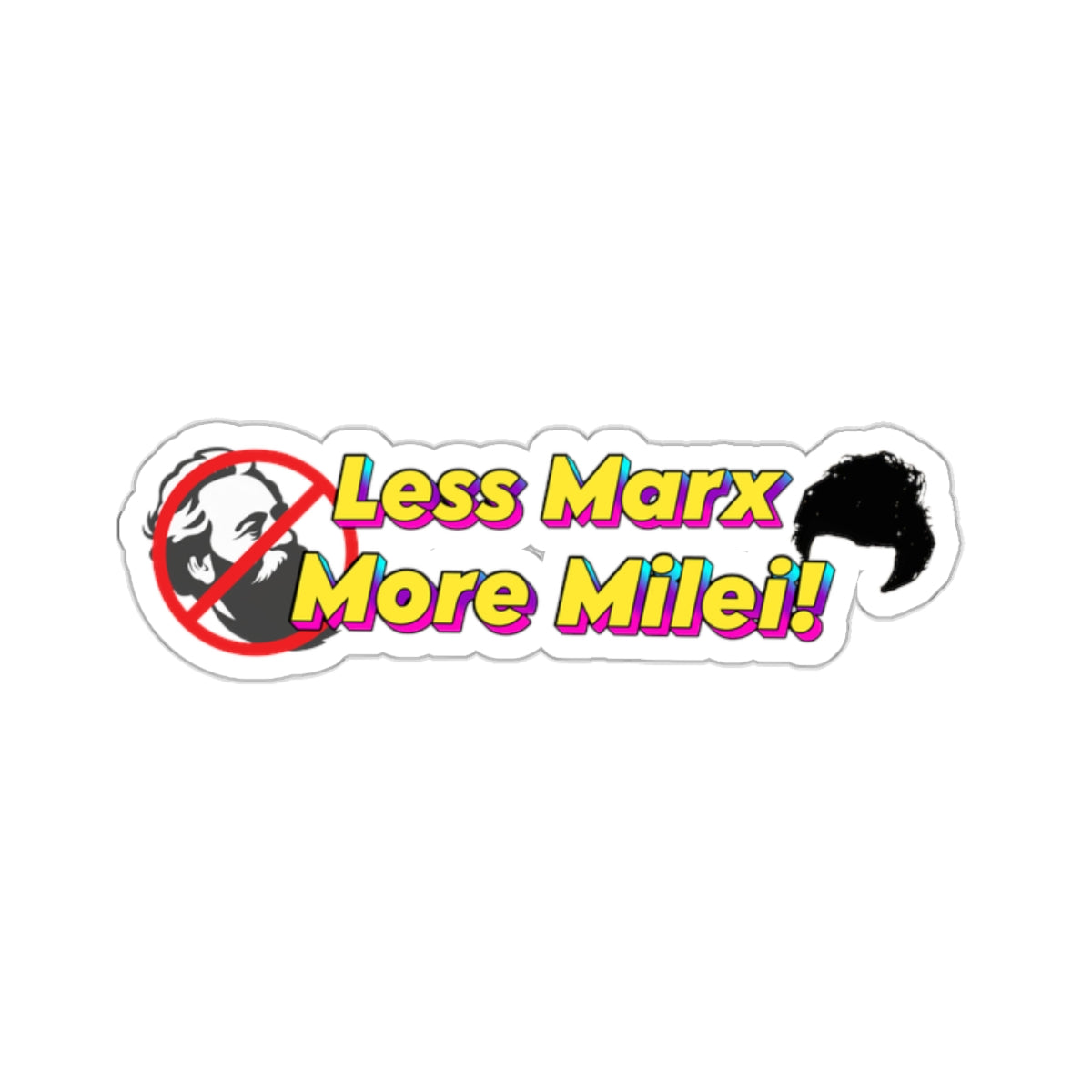 Less Marx More Milei Stickers