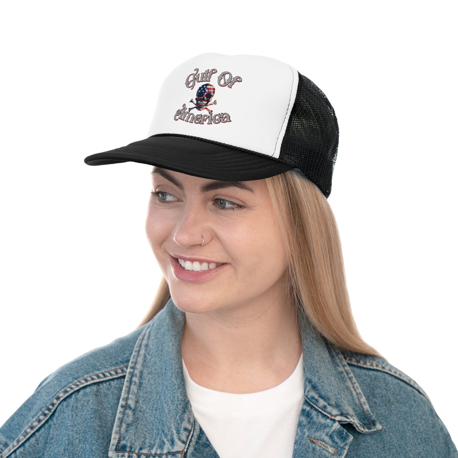 Gulf of America Skull Trucker Cap