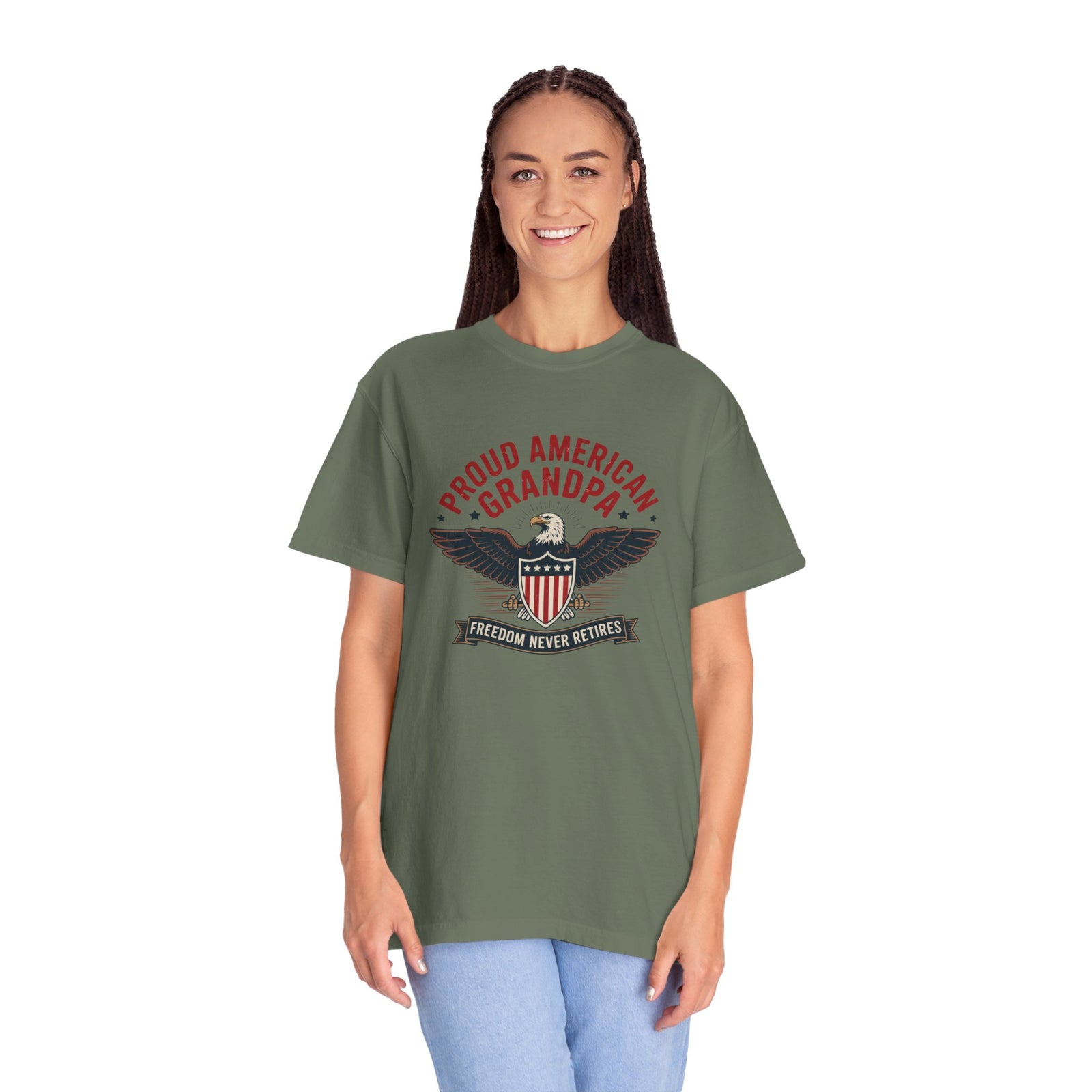 Patriotic American Grandpa T-Shirt