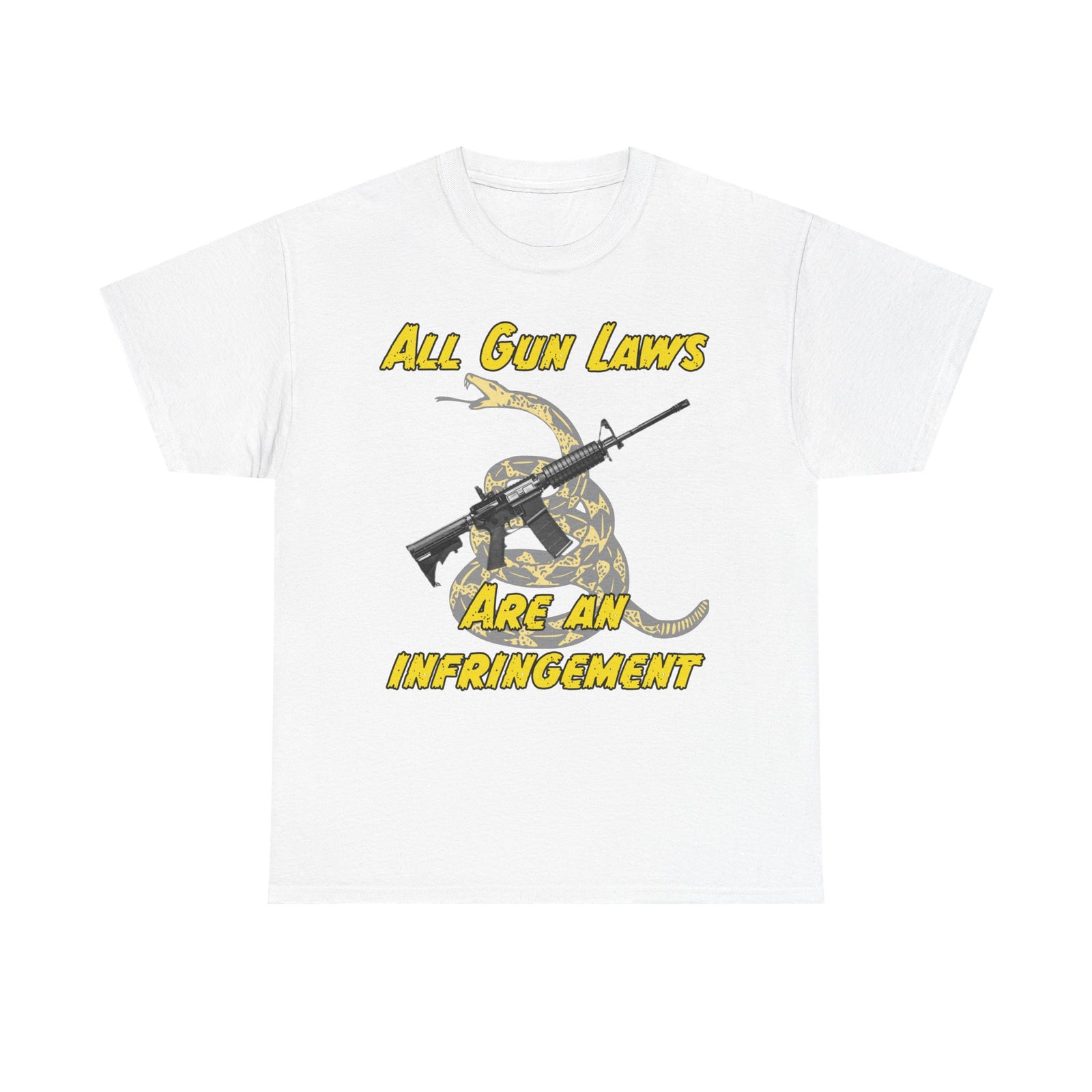 Judge Nap: All Gun Rights Are Infringements AR15 Gadsden T-Shirt