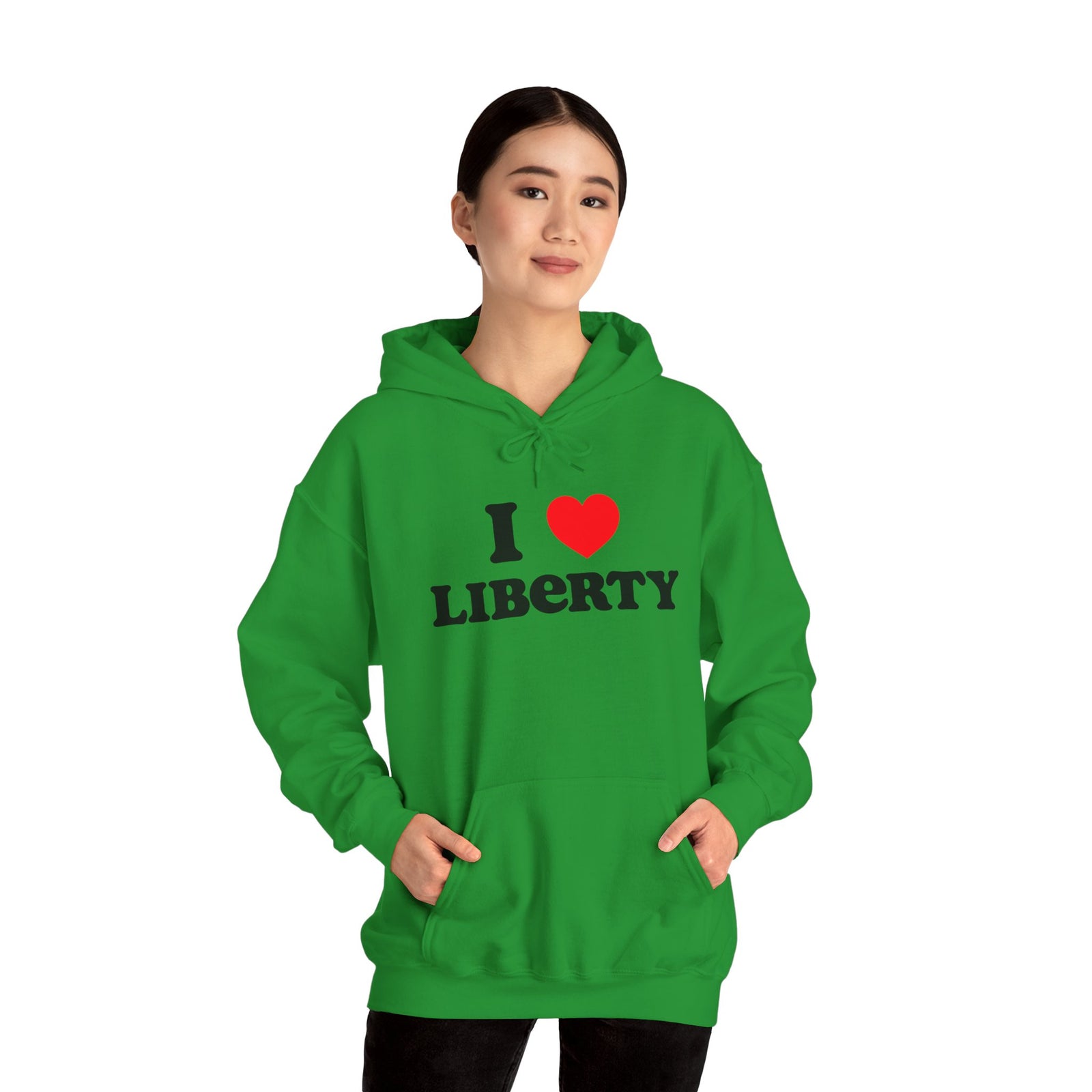 Judge Nap: I Heart Liberty Unisex Heavy Blend™ Hooded Sweatshirt