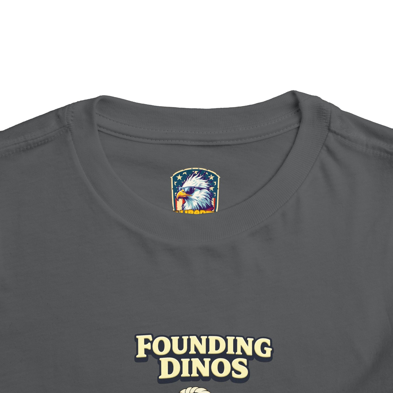 Founding Dinos Toddler Tee - Cute Patriotic Dinosaur Kids Shirt - 4LibertyShop.com