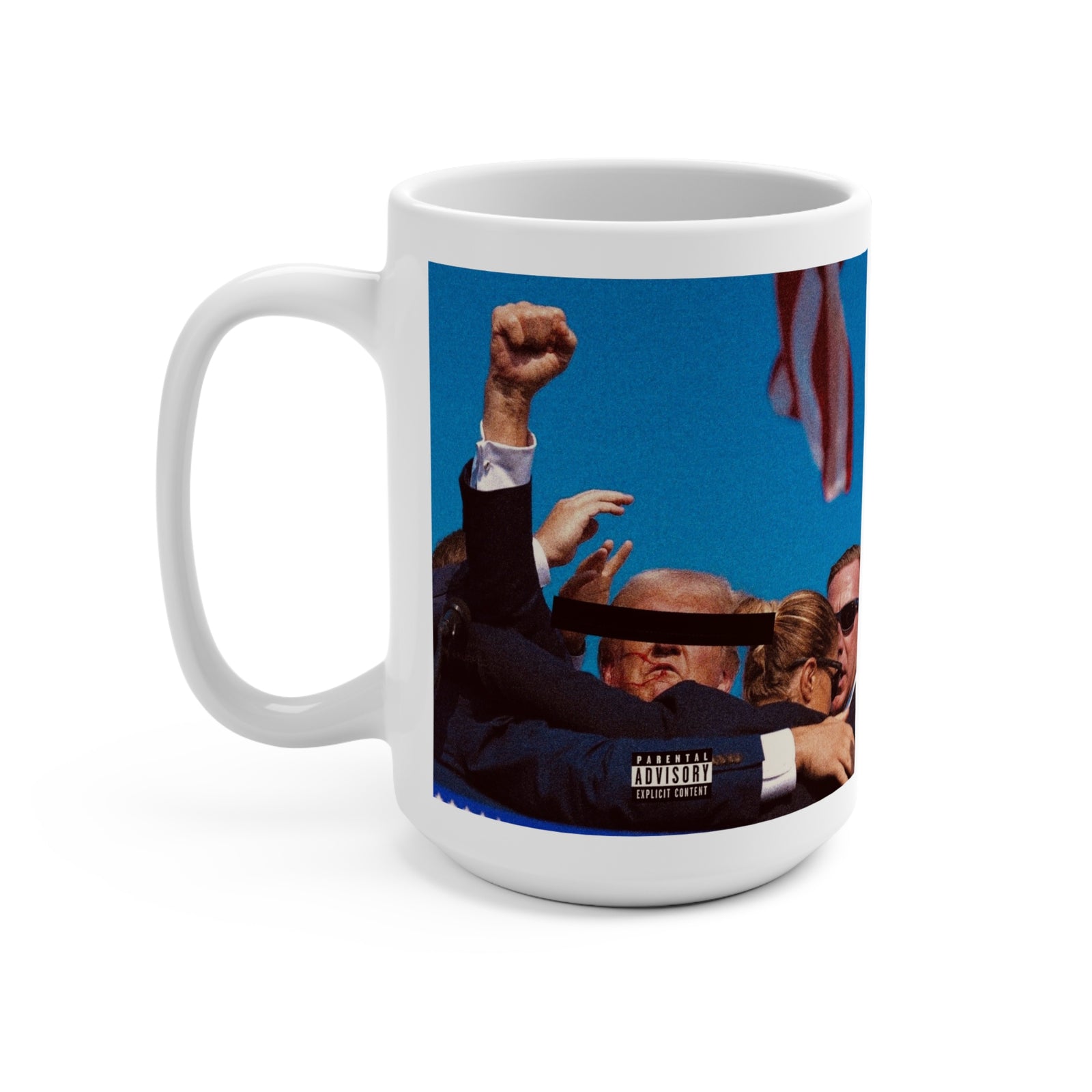 Walton & Johnson Donald Trump Blackout Album Cover EXPLICIT LYRICS 15oz Mug