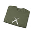Crossed Rifles Crewneck Sweatshirt — Tactical Military Graphic Pullover