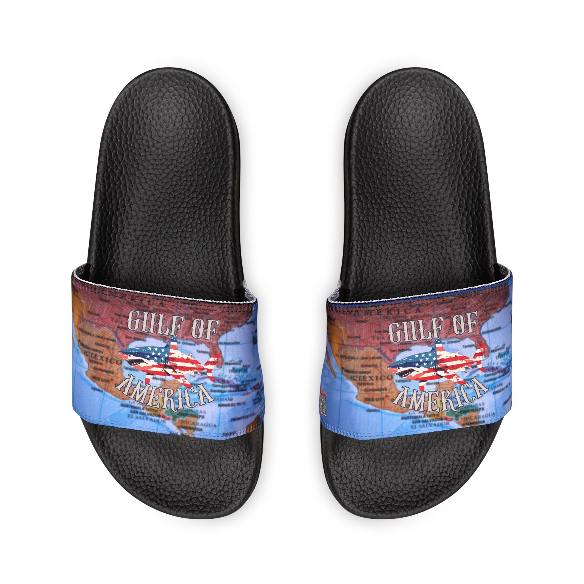 Culturama: Gulf of America Shark Removable-Strap Sandals