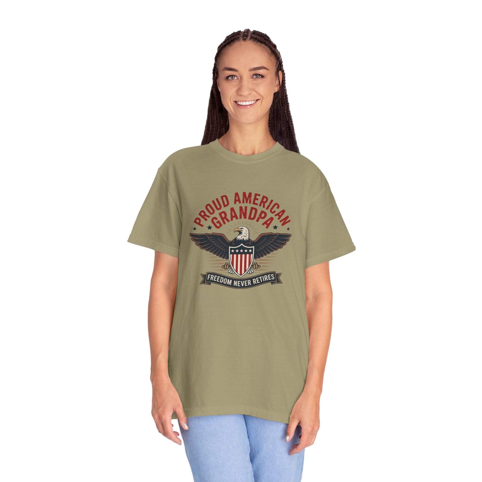 Patriotic American Grandpa T-Shirt