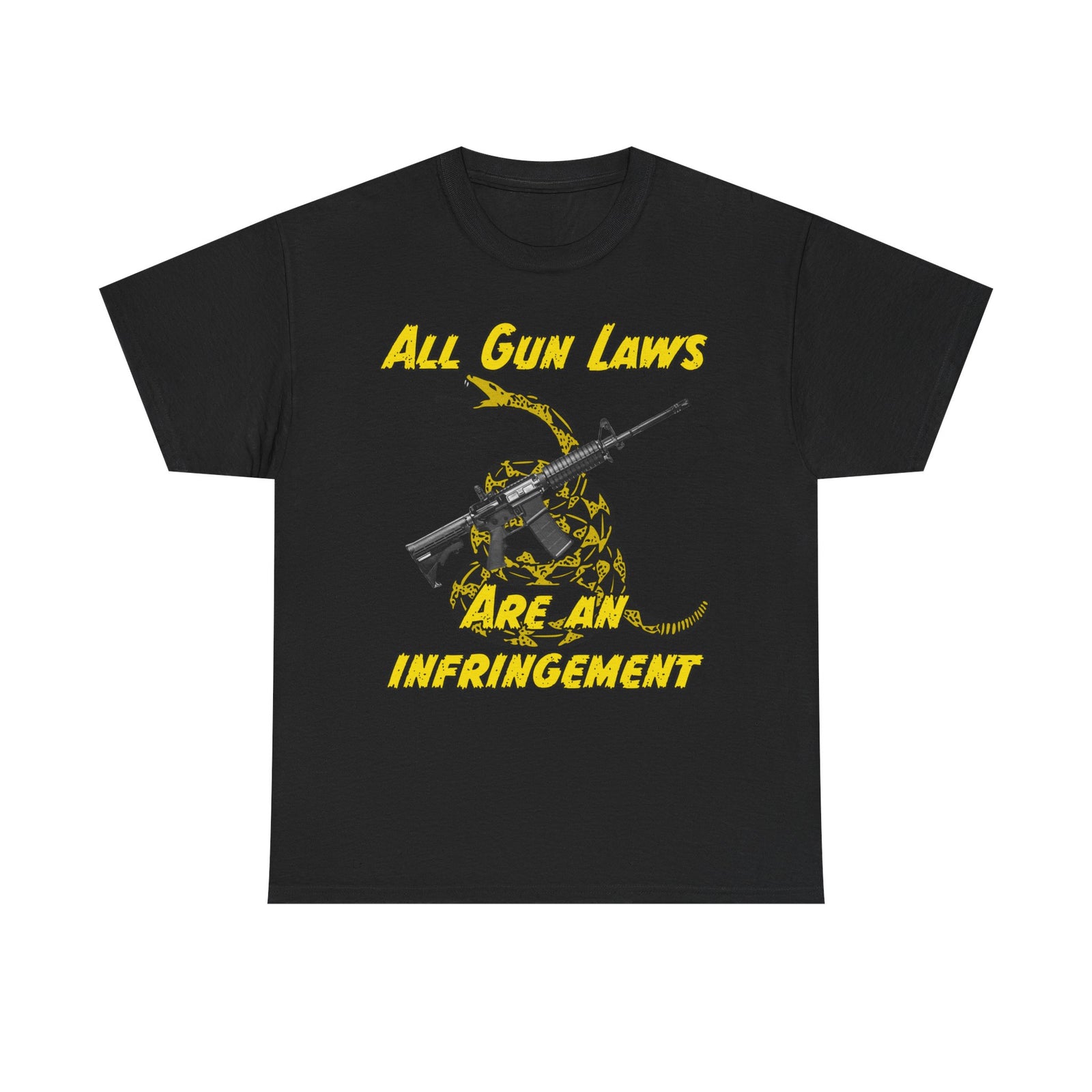 Judge Nap: All Gun Rights Are Infringements AR15 Gadsden T-Shirt