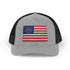Betsy Ross Flag Snapback Trucker Cap — 250th Anniversary Vintage 13-Star American Flag Hat - 4LibertyShop.com