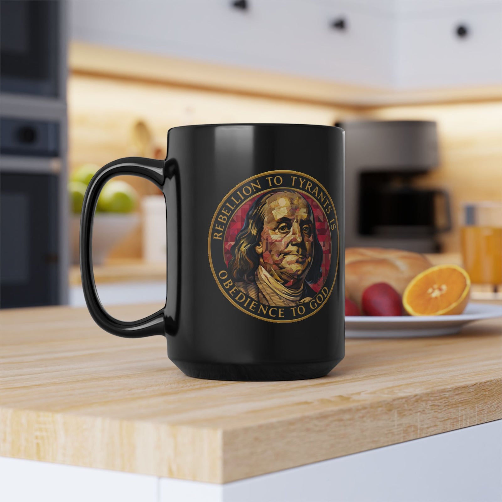 Judge Nap: Obedience To God Black Mug (11oz, 15oz)