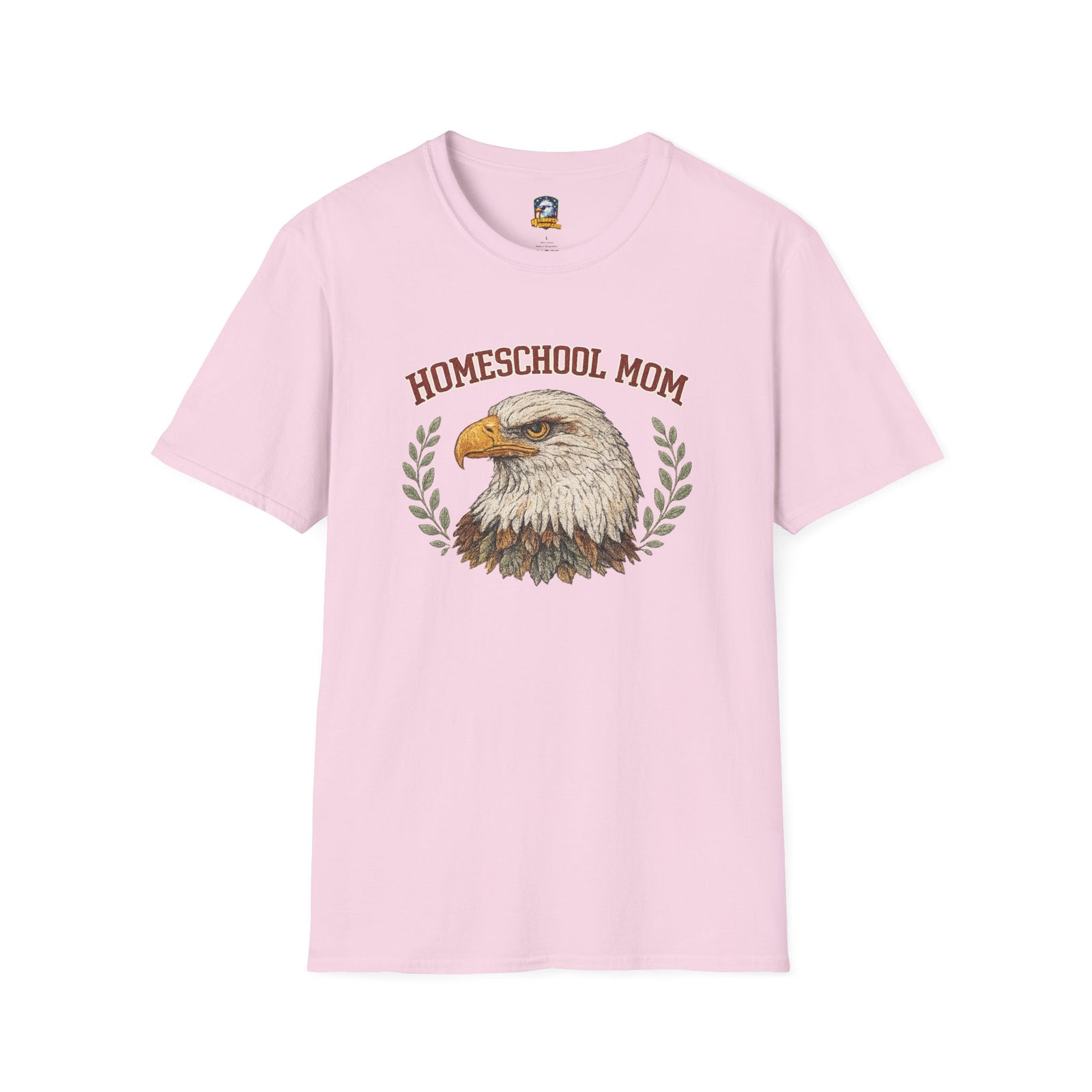 Homeschool Workshop — Homeschool Mom T-Shirt — Eagle Graphic Tee for Proud Homeschooling Moms