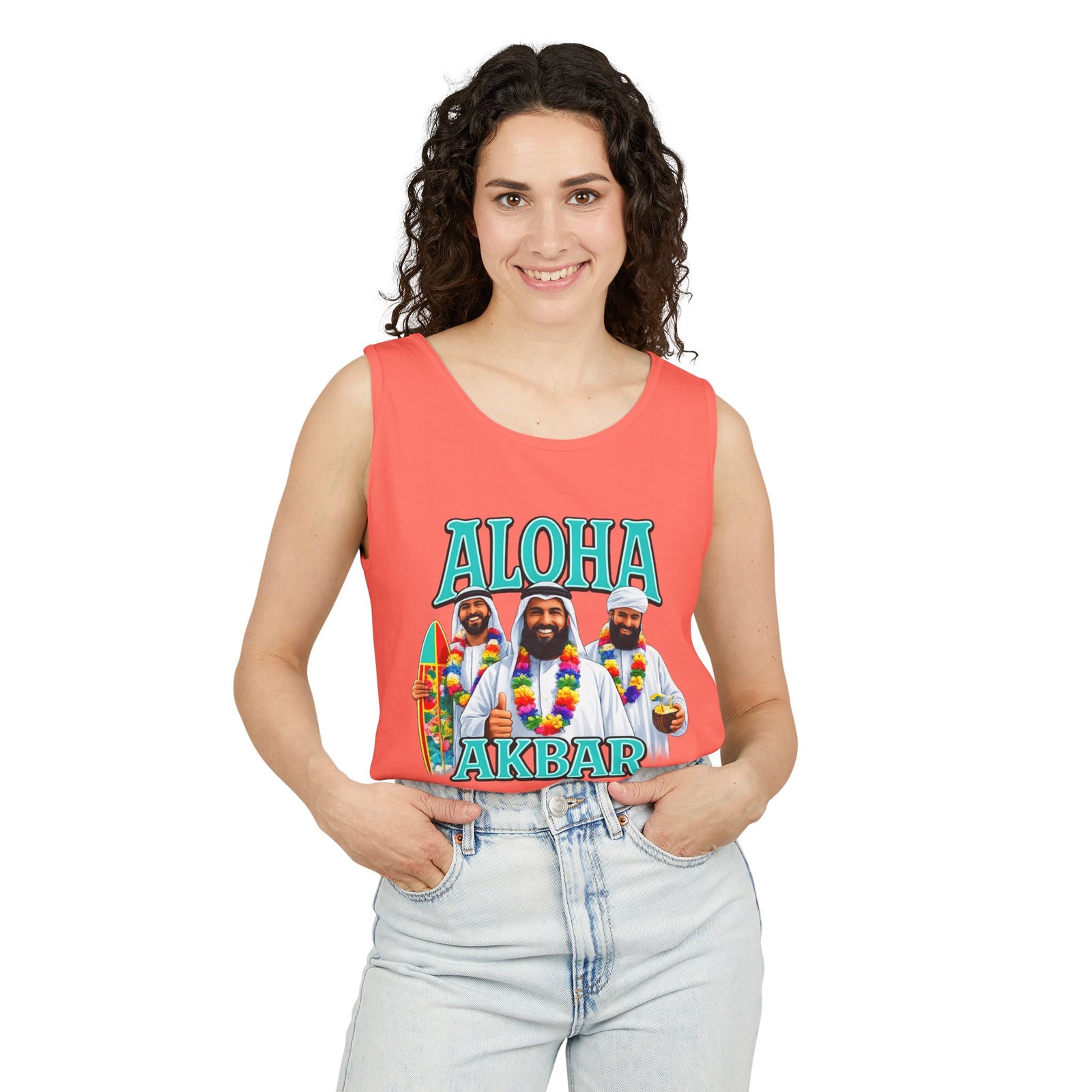Walton & Johnson – Aloha Akbar Tank Top – Tropical Vintage Surf Graphic - 4LibertyShop.com