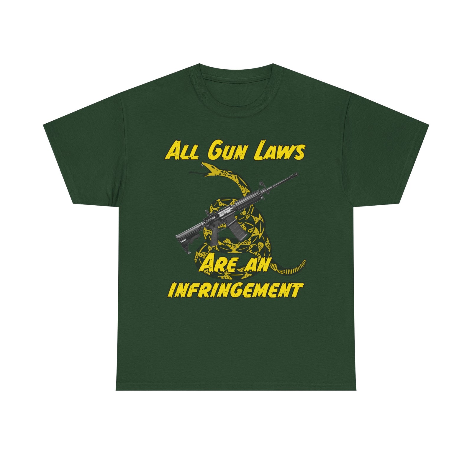 Judge Nap: All Gun Rights Are Infringements AR15 Gadsden T-Shirt