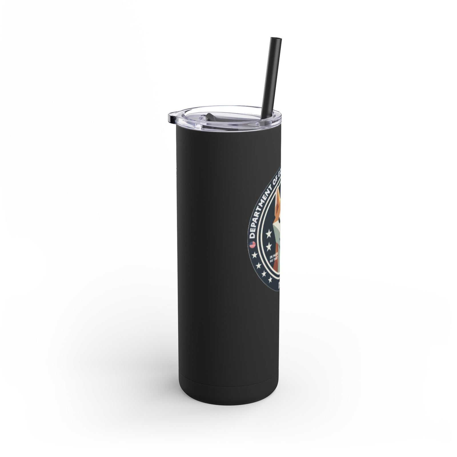 D.O.G.E. Skinny Tumbler, 20oz