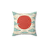 Sanae Takaichi Japanese Dragon Rising Sun Decorative Throw Pillow | Anime Woman Illustration - 4LibertyShop.com