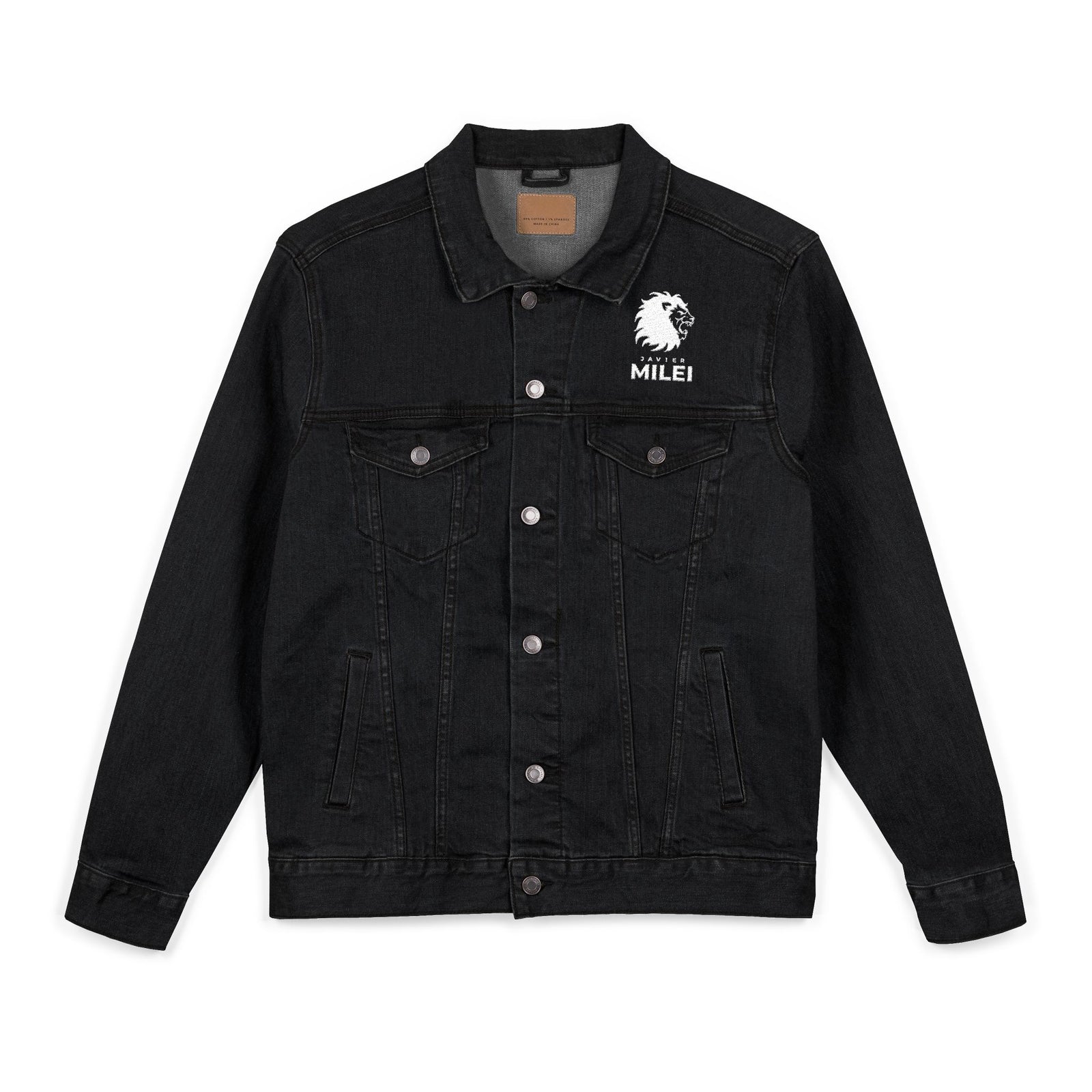 Javier Milei “AFUERA” Lion Denim Jacket