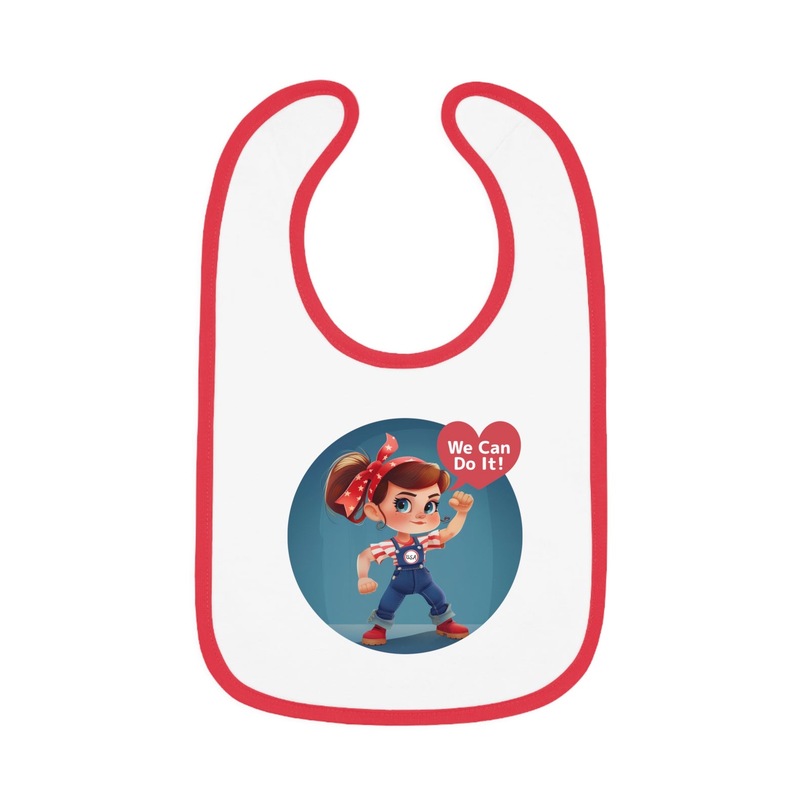 Rosie The Riveter Jersey Bib