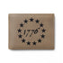 Bi-Fold Wallet – 1776 Betsy Ross Stars Leather Wallet