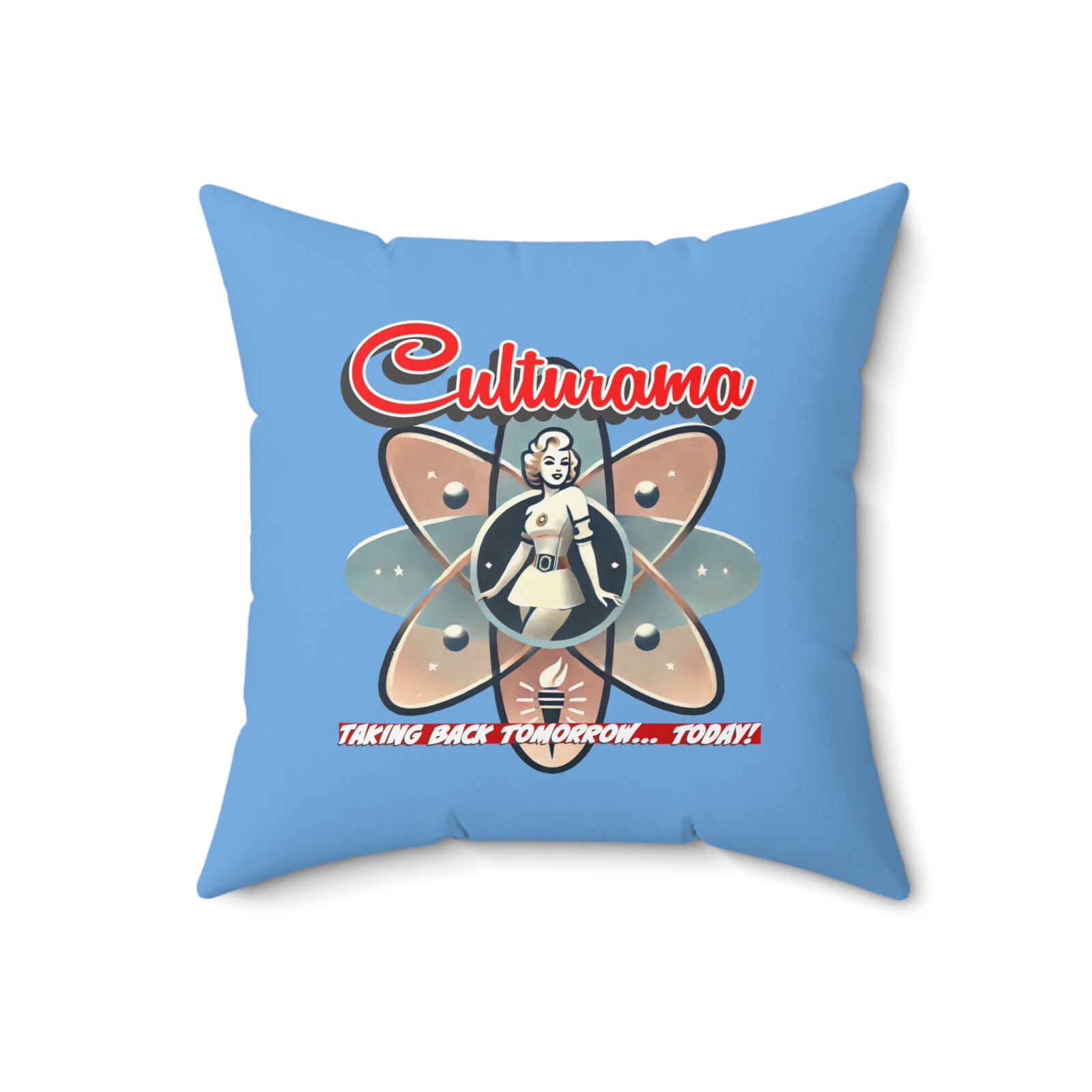 Culturama: Gulf of America Shark Square Pillow