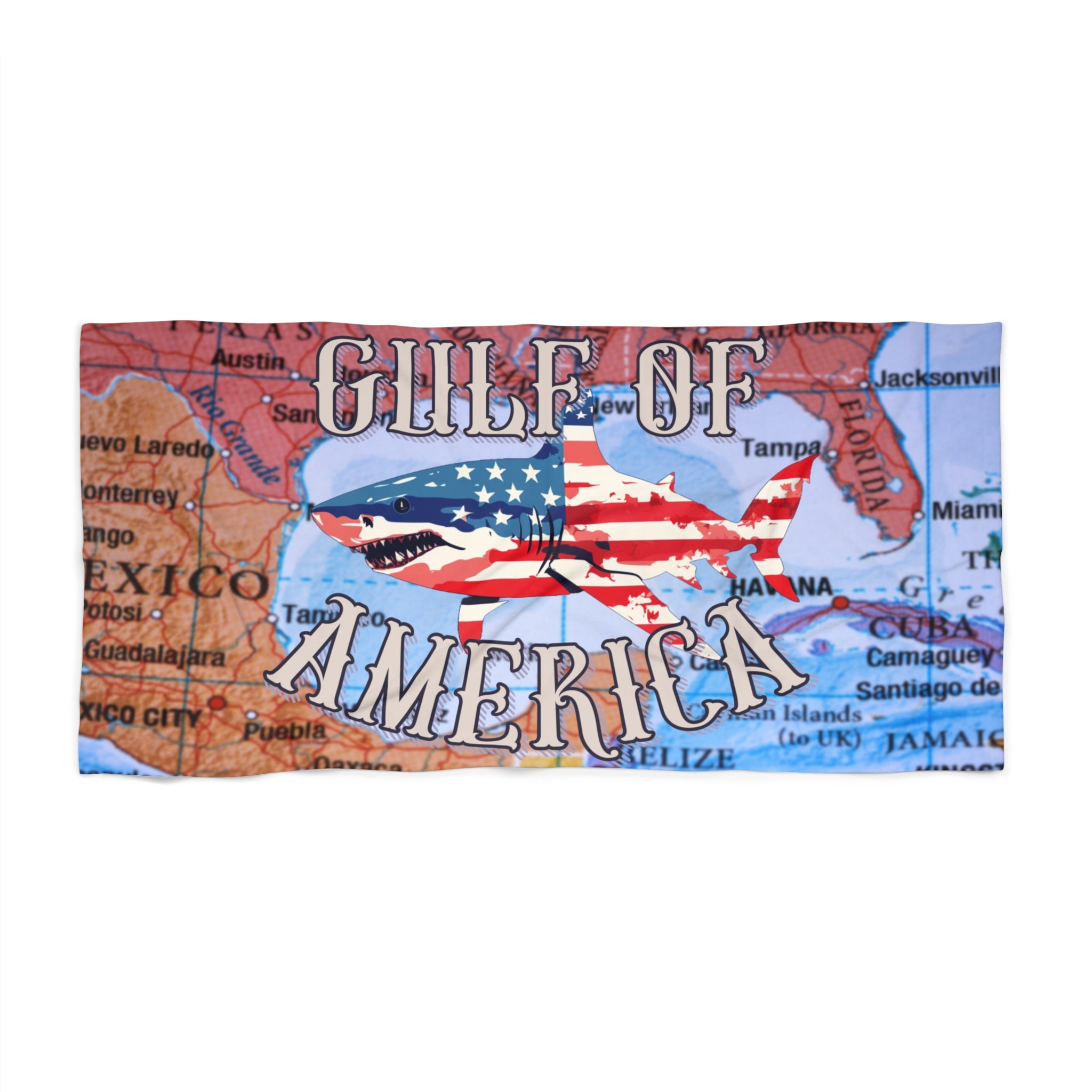 Walton & Johnson: Gulf of America Shark Beach Towel