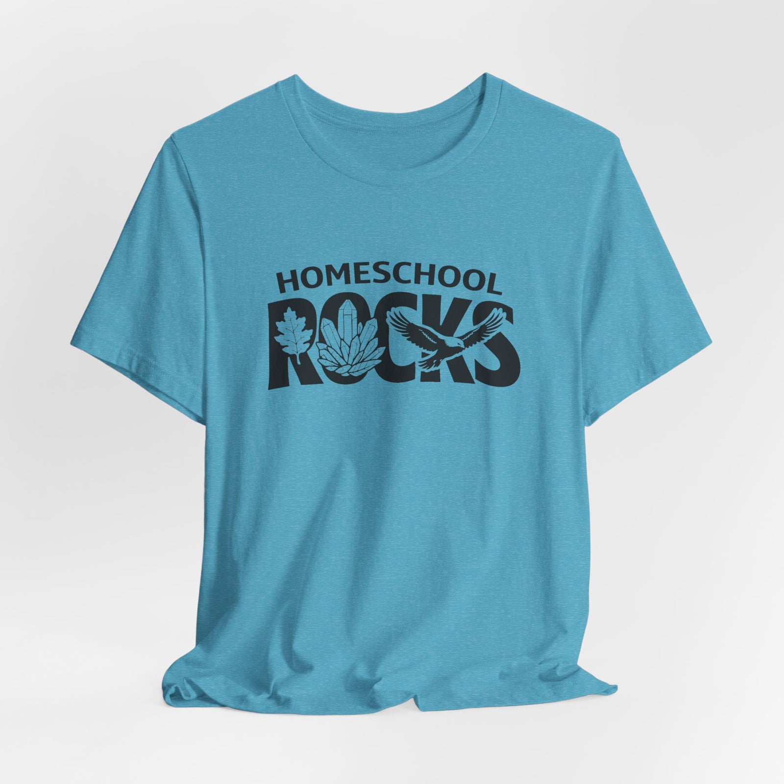 Homeschool Workshop: Homeschool Rocks T-Shirt – Retro Floral 'Homeschool Rocks' Tee for Homeschooling Parents & Teachers - 4LibertyShop.com