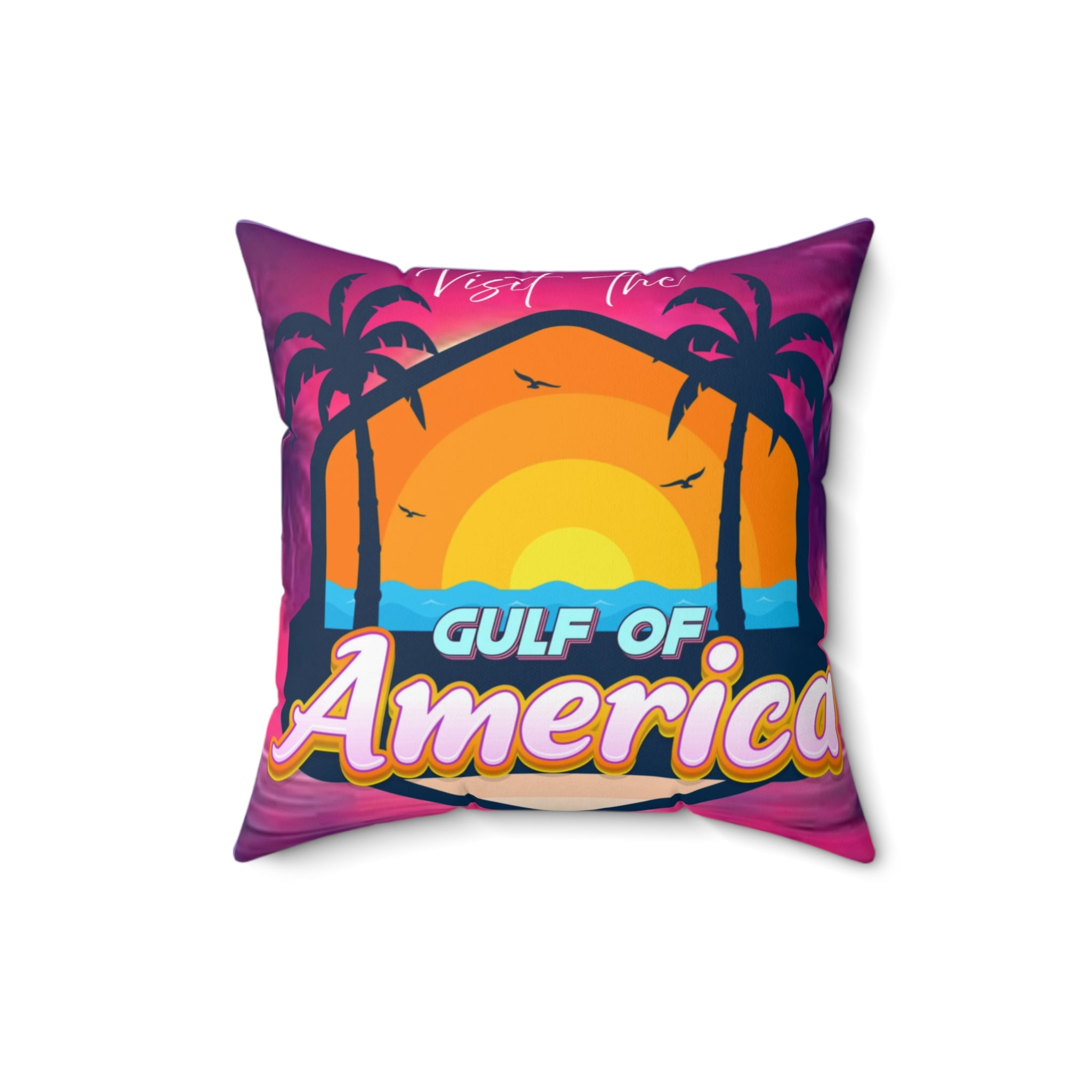Walton & Johnson: Gulf of America Square Pillow