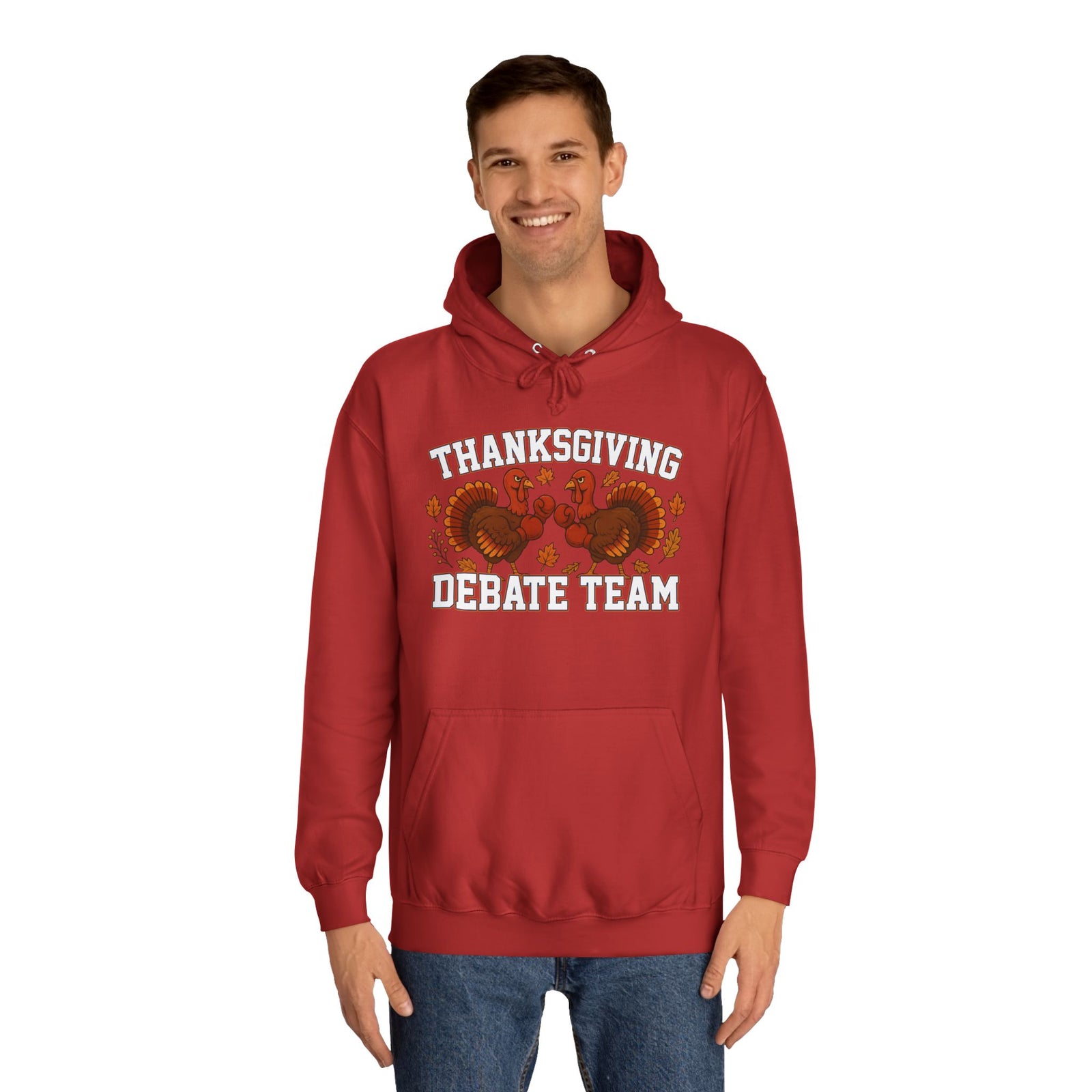 Thanksgiving Debate Team Unisex College Hoodie