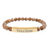 Engraved Natural Stone Stretch Bar Bracelet — "Freedom" Inspirational Beaded Bracelet — 4LibertyShop.com