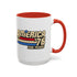 America '76 250 Years Accent Coffee Mug — Retro Patriotic 11/15oz