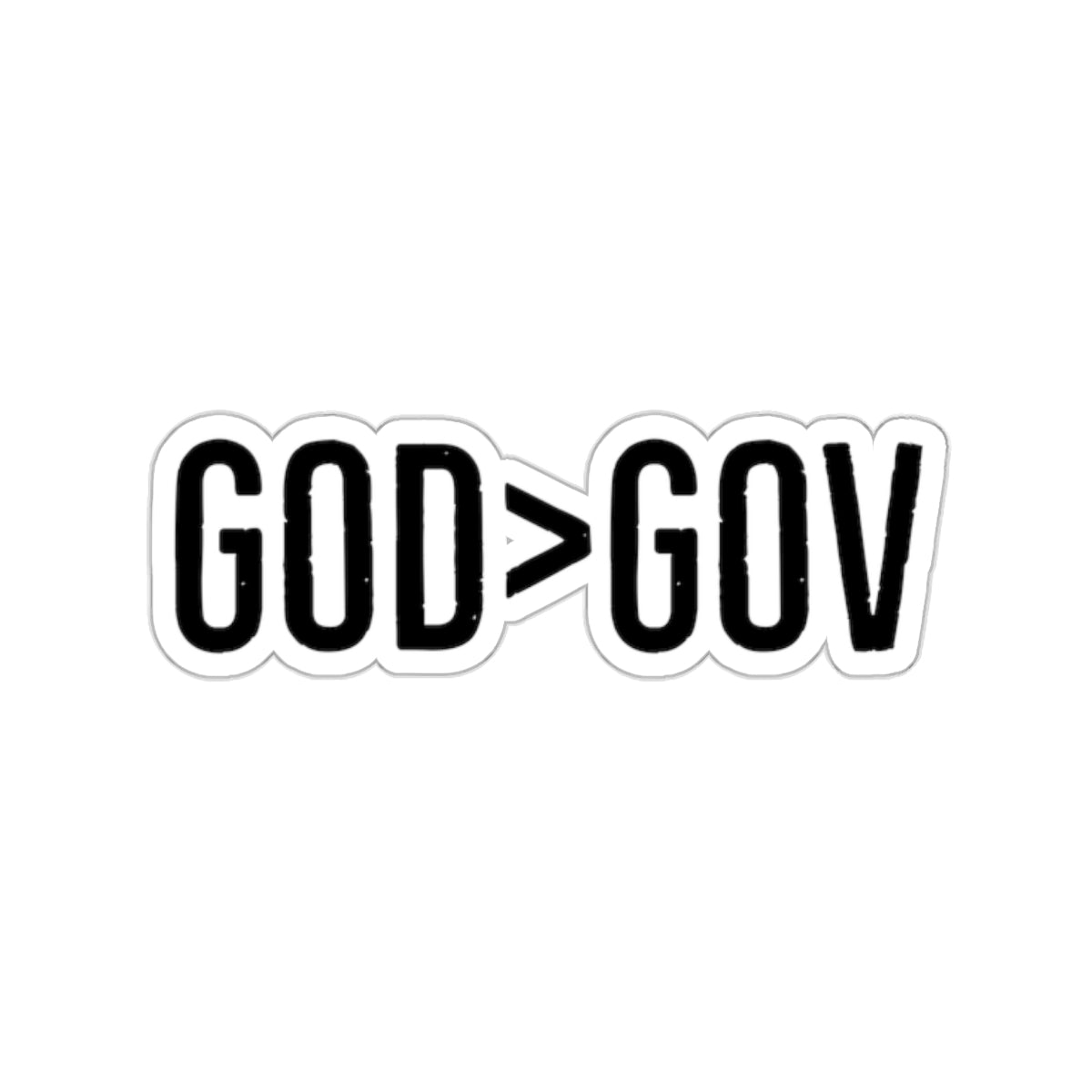 God > Gov Stickers