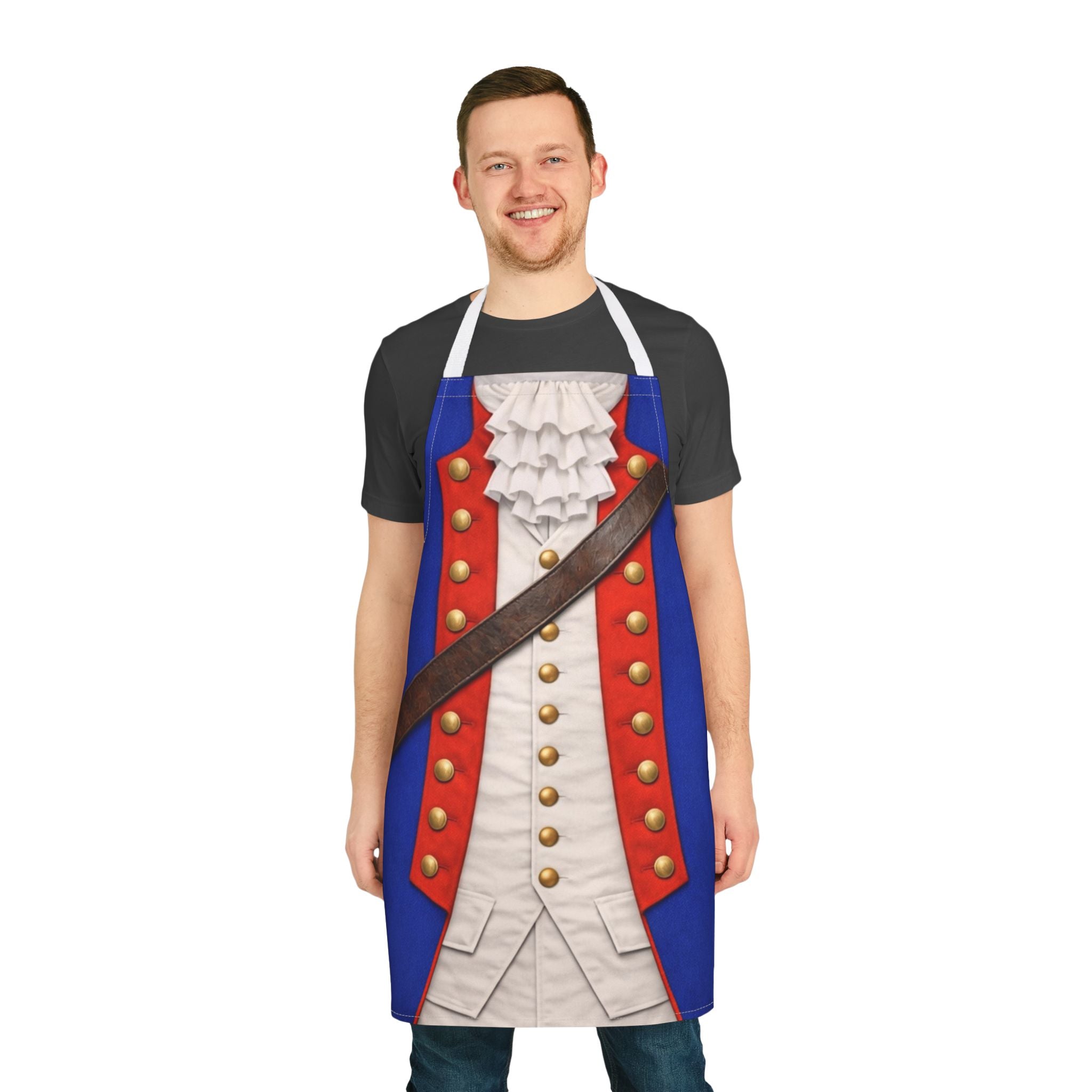 Colonial Soldier Costume Apron – Revolutionary War Kitchen Apron - 4LibertyShop.com