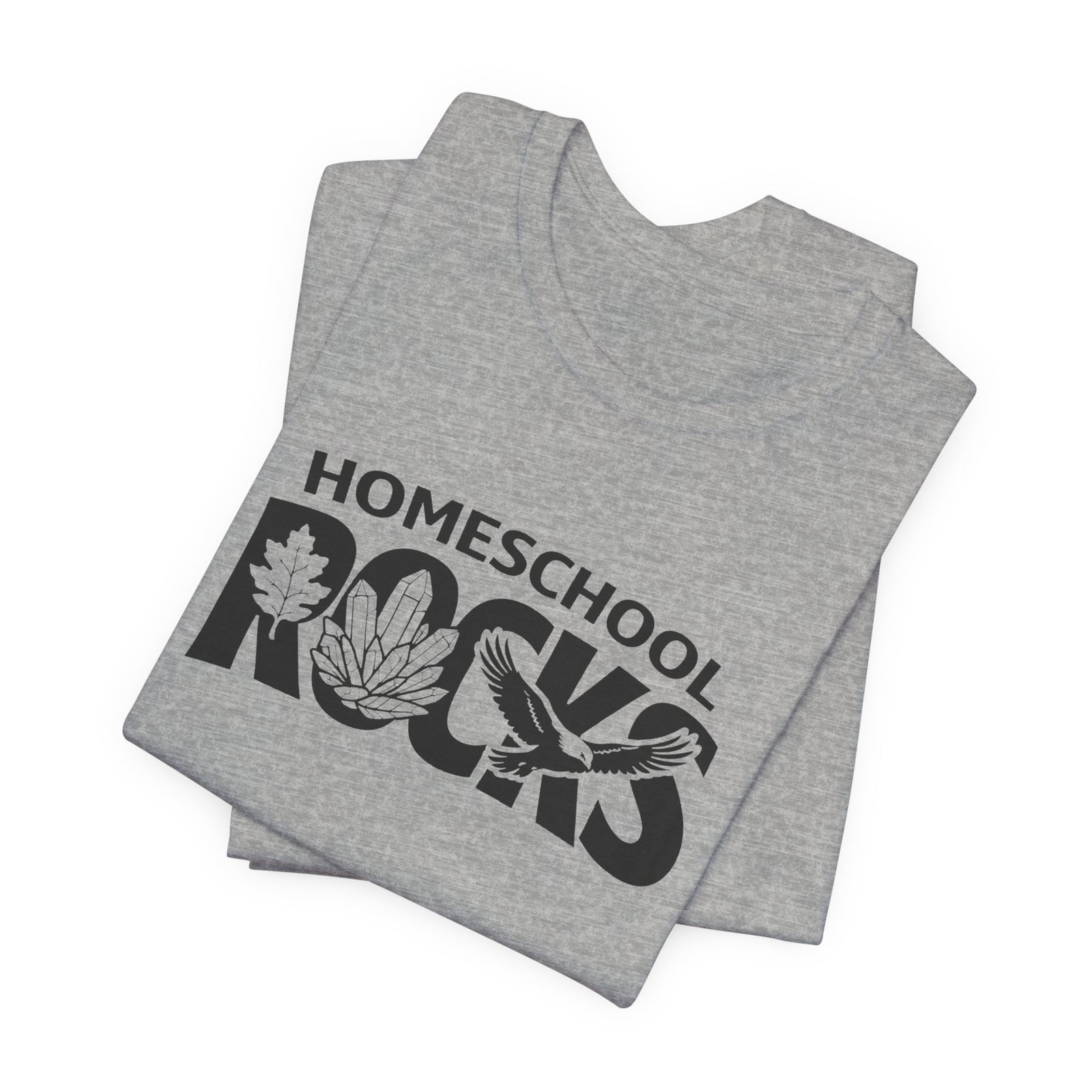 Homeschool Workshop: Homeschool Rocks T-Shirt – Retro Floral 'Homeschool Rocks' Tee for Homeschooling Parents & Teachers - 4LibertyShop.com