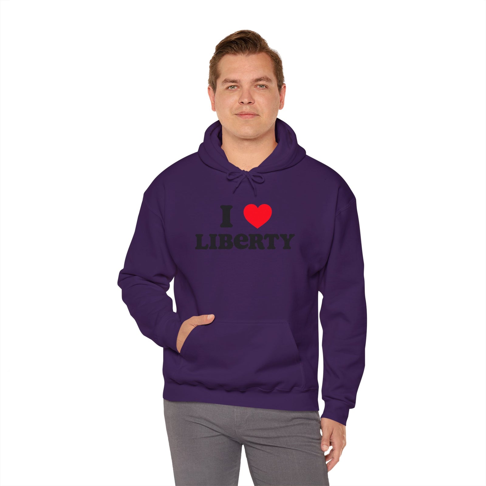 Judge Nap: I Heart Liberty Unisex Heavy Blend™ Hooded Sweatshirt