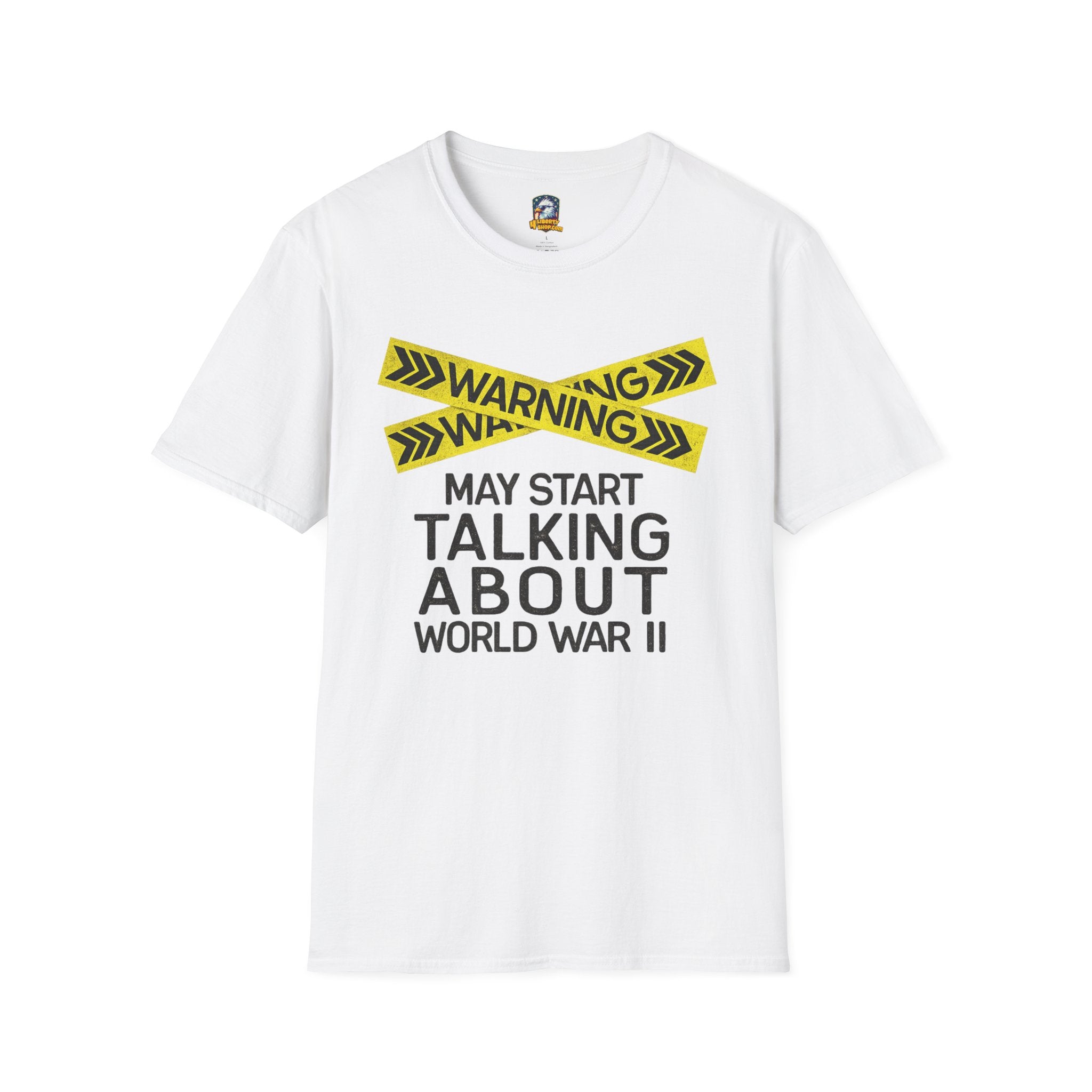WWII History T-Shirt — "Warning: May Start Talking About World War II" - 4LibertyShop.com