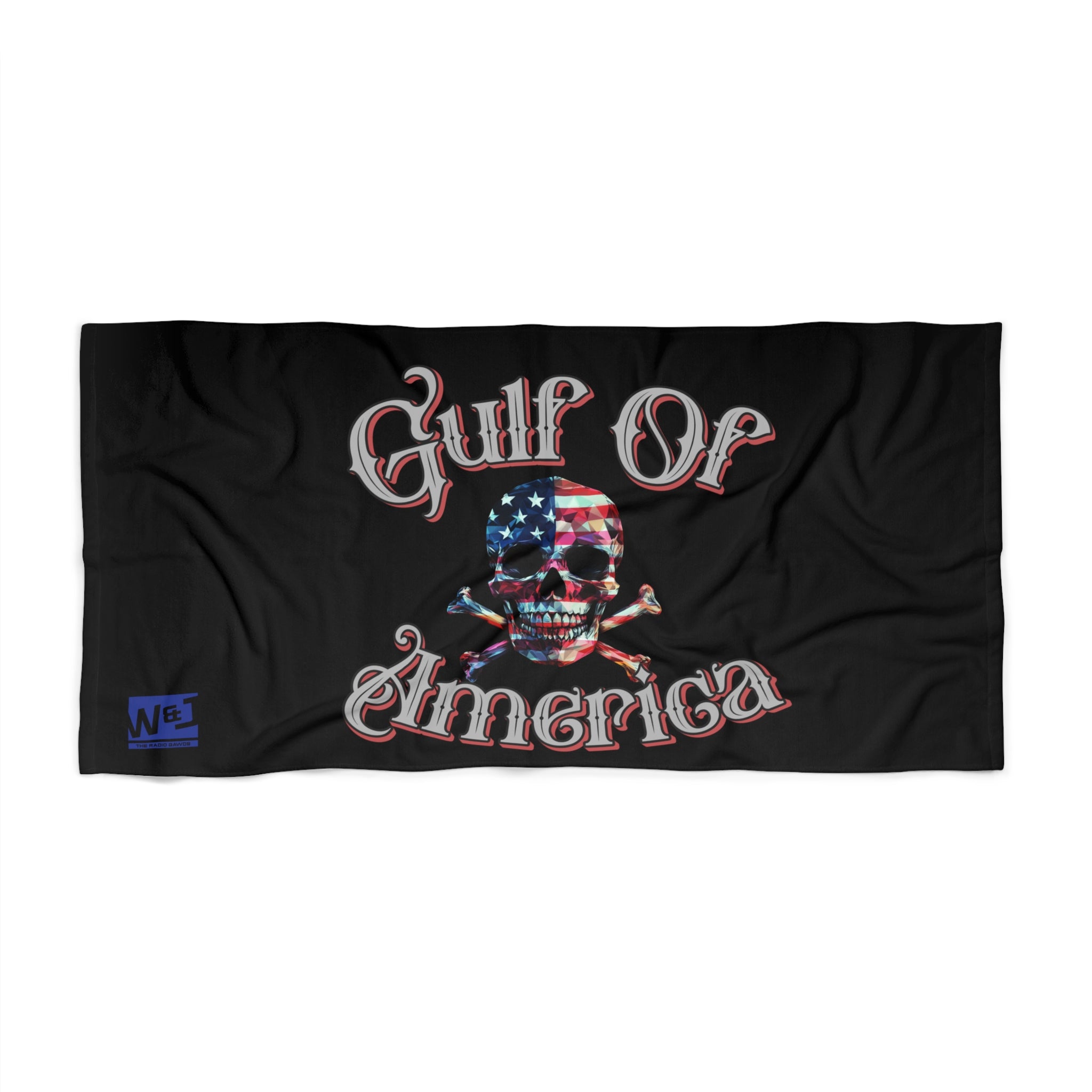 Walton & Johnson: Gulf of America Pirate Flag Beach Towel