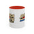 America '76 250 Years Accent Coffee Mug — Retro Patriotic 11/15oz