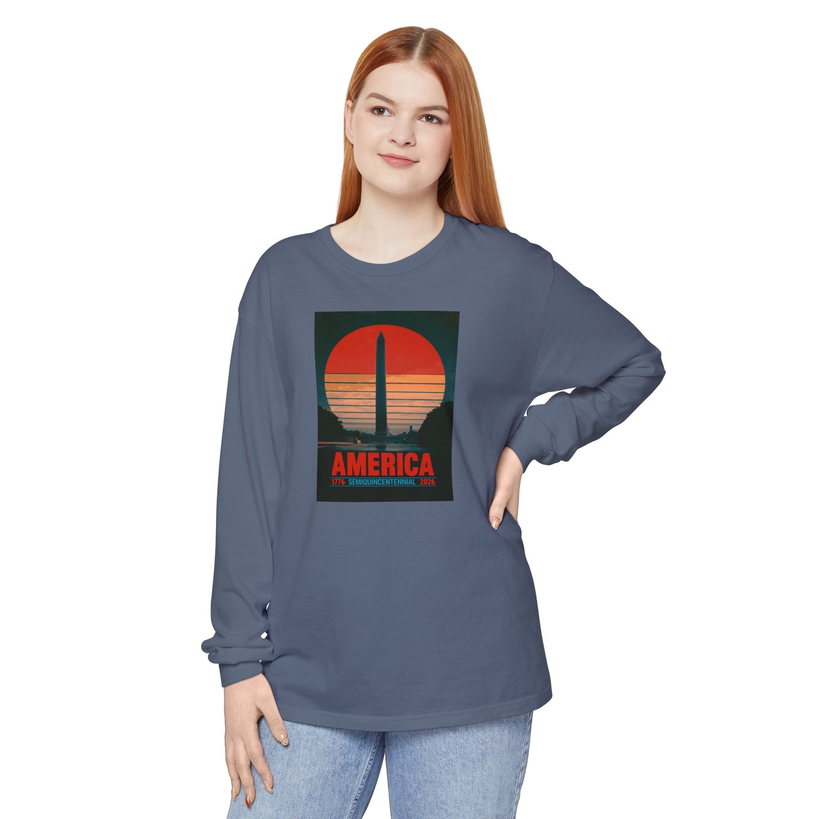 America 1776–2026 Semiquincentennial Long Sleeve T-Shirt - 4LibertyShop.com