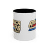 America '76 250 Years Accent Coffee Mug — Retro Patriotic 11/15oz - 4LibertyShop.com