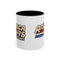 America '76 250 Years Accent Coffee Mug — Retro Patriotic 11/15oz - 4LibertyShop.com