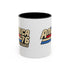 America '76 250 Years Accent Coffee Mug — Retro Patriotic 11/15oz