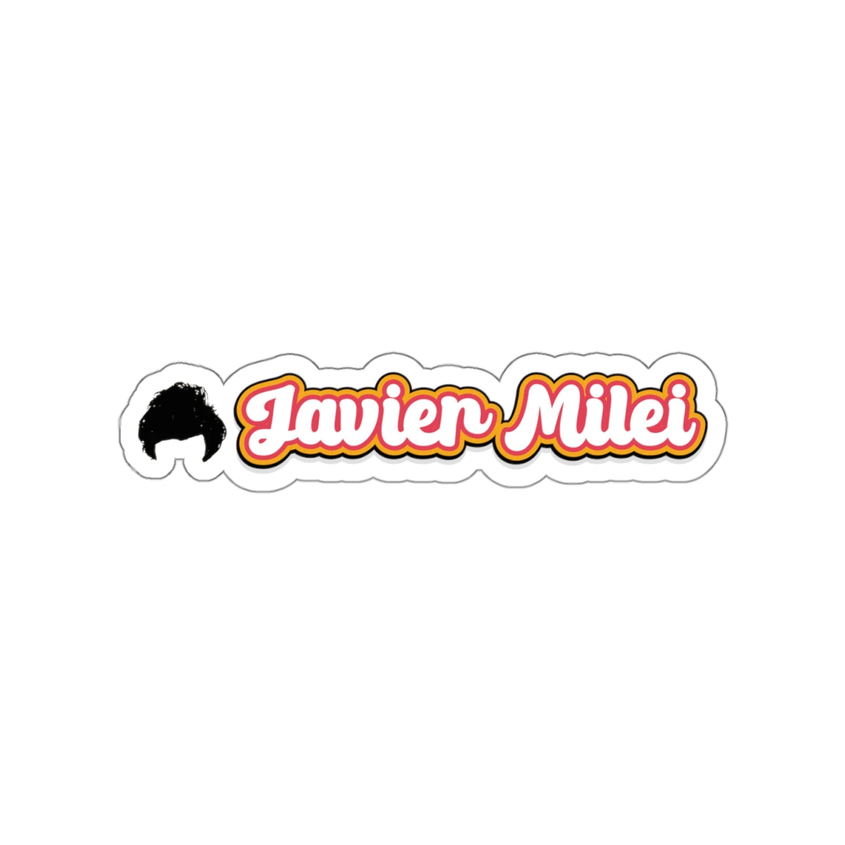 Javier Milei Hair Sticker