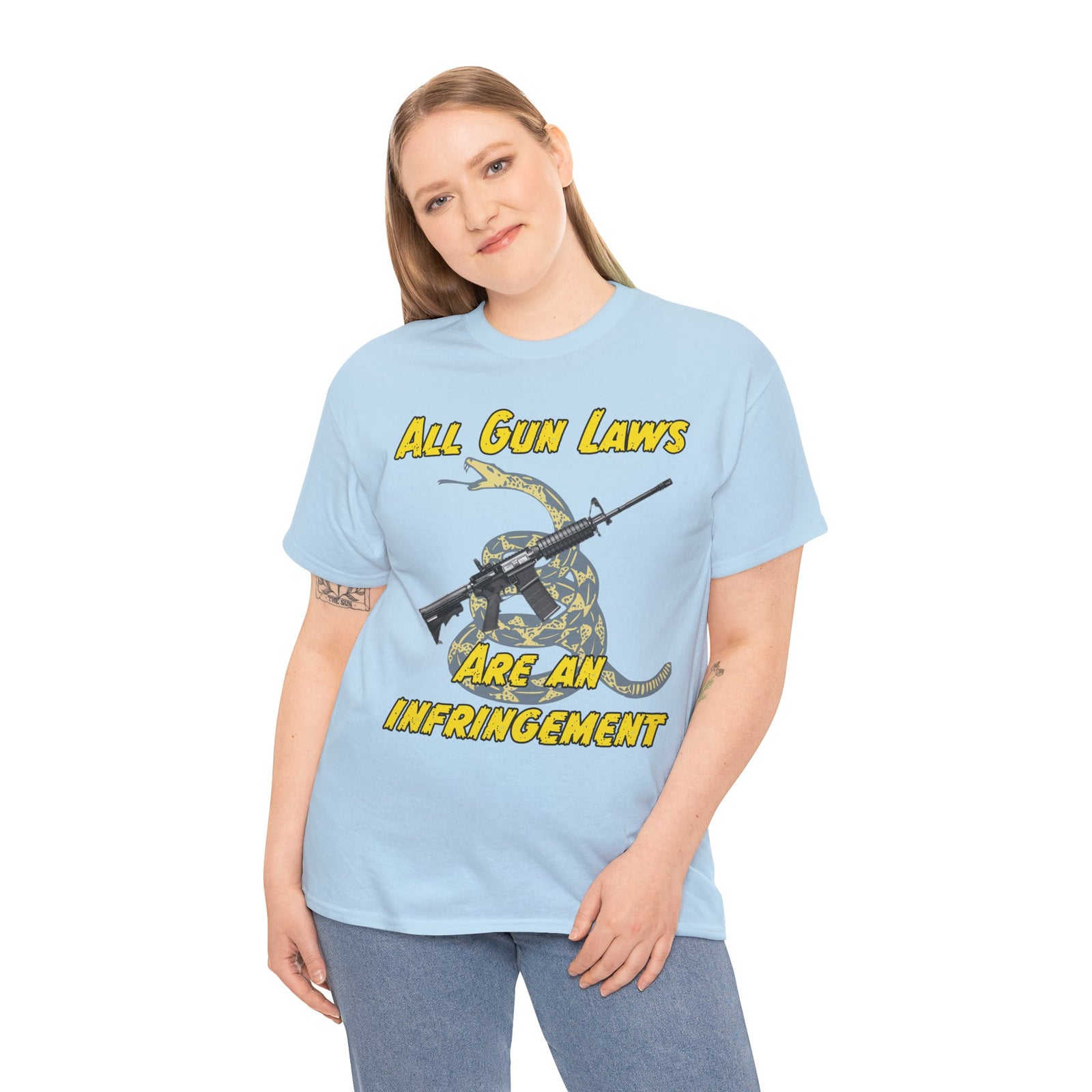 Judge Nap: All Gun Rights Are Infringements AR15 Gadsden T-Shirt