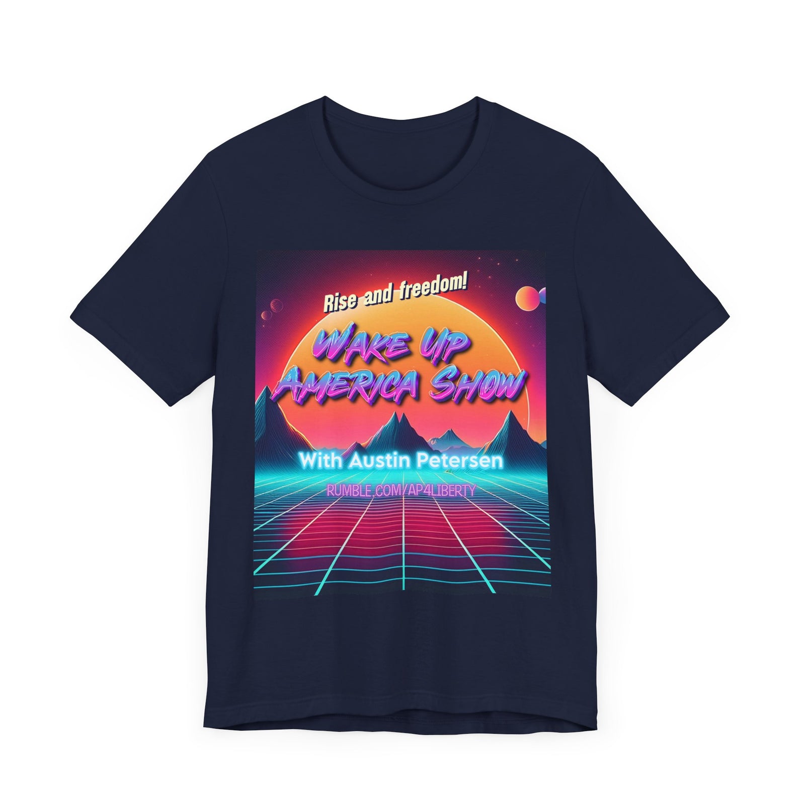 Wake Up America Show Synthwave Unisex T-shirt