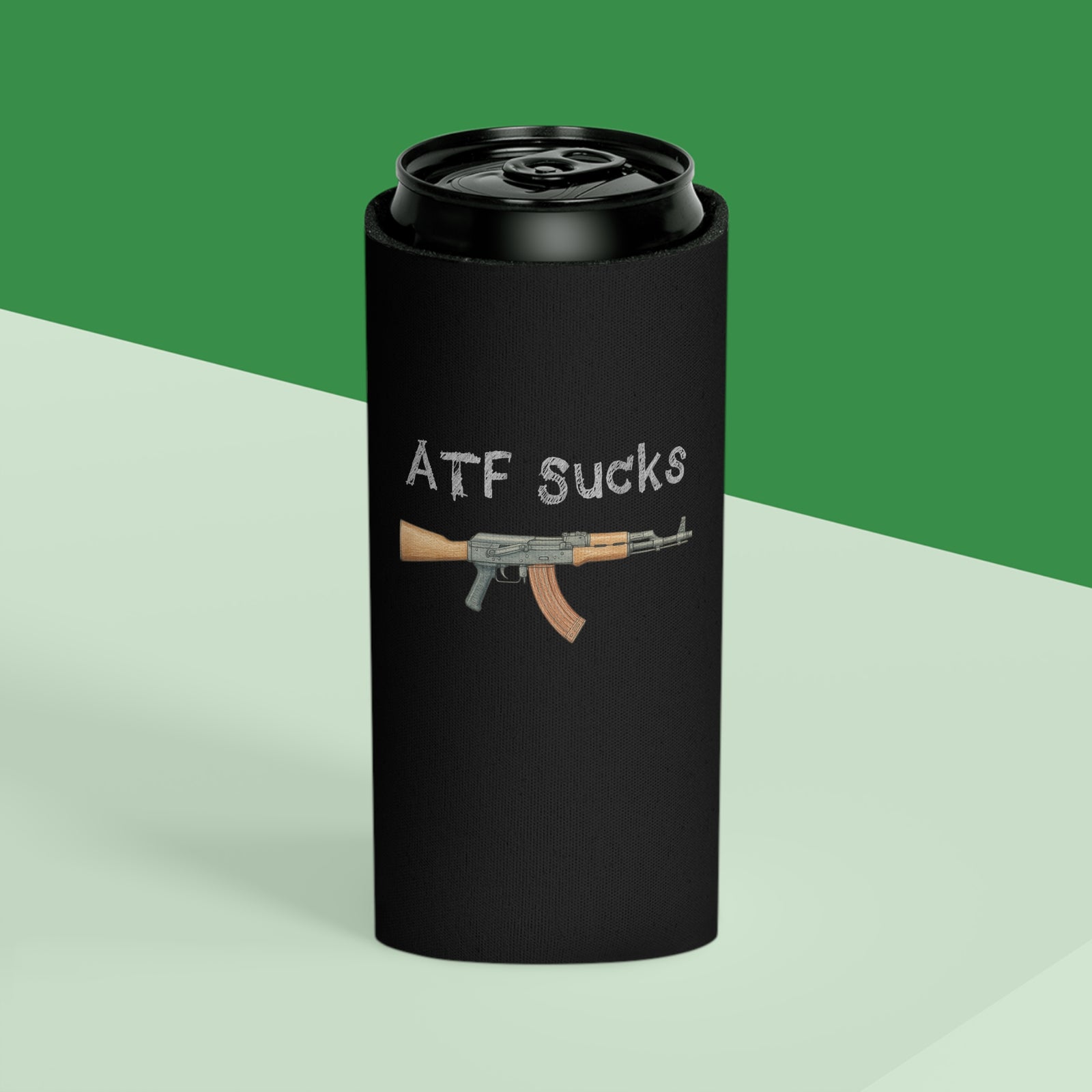 ATF Sucks Sketch Koozie
