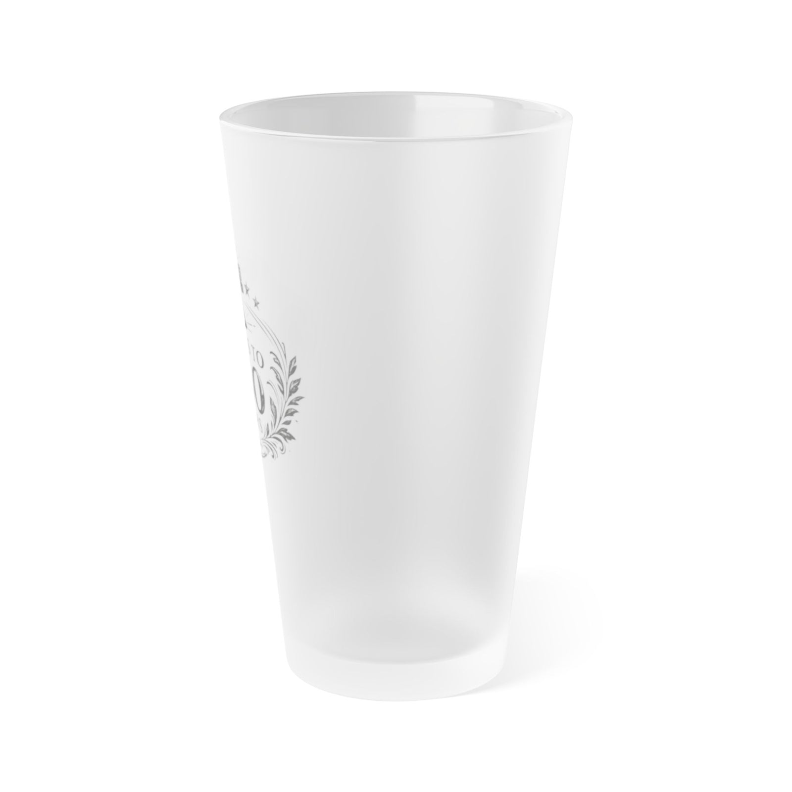 Frosted Pint Glass — 