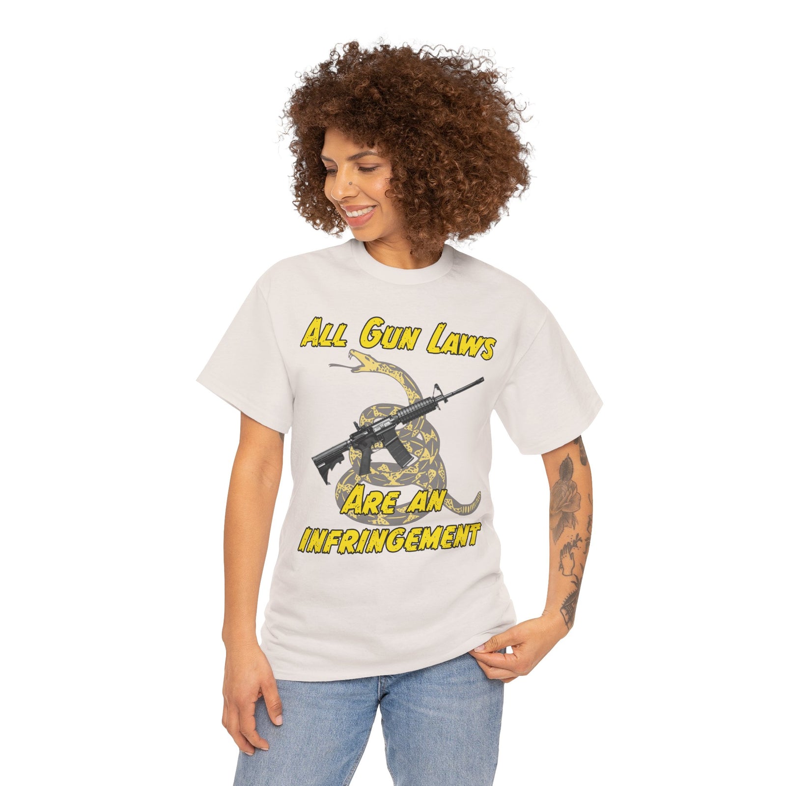 Judge Nap: All Gun Rights Are Infringements AR15 Gadsden T-Shirt