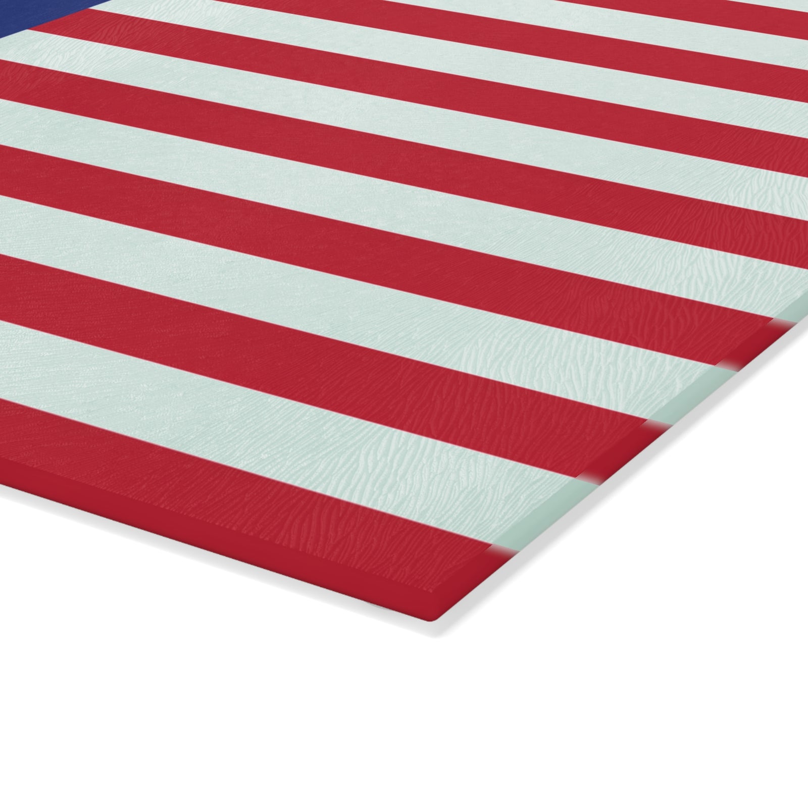 Walton & Johnson: 250th Anniversary American Flag Glass Cutting Board — Patriotic Kitchen Decor