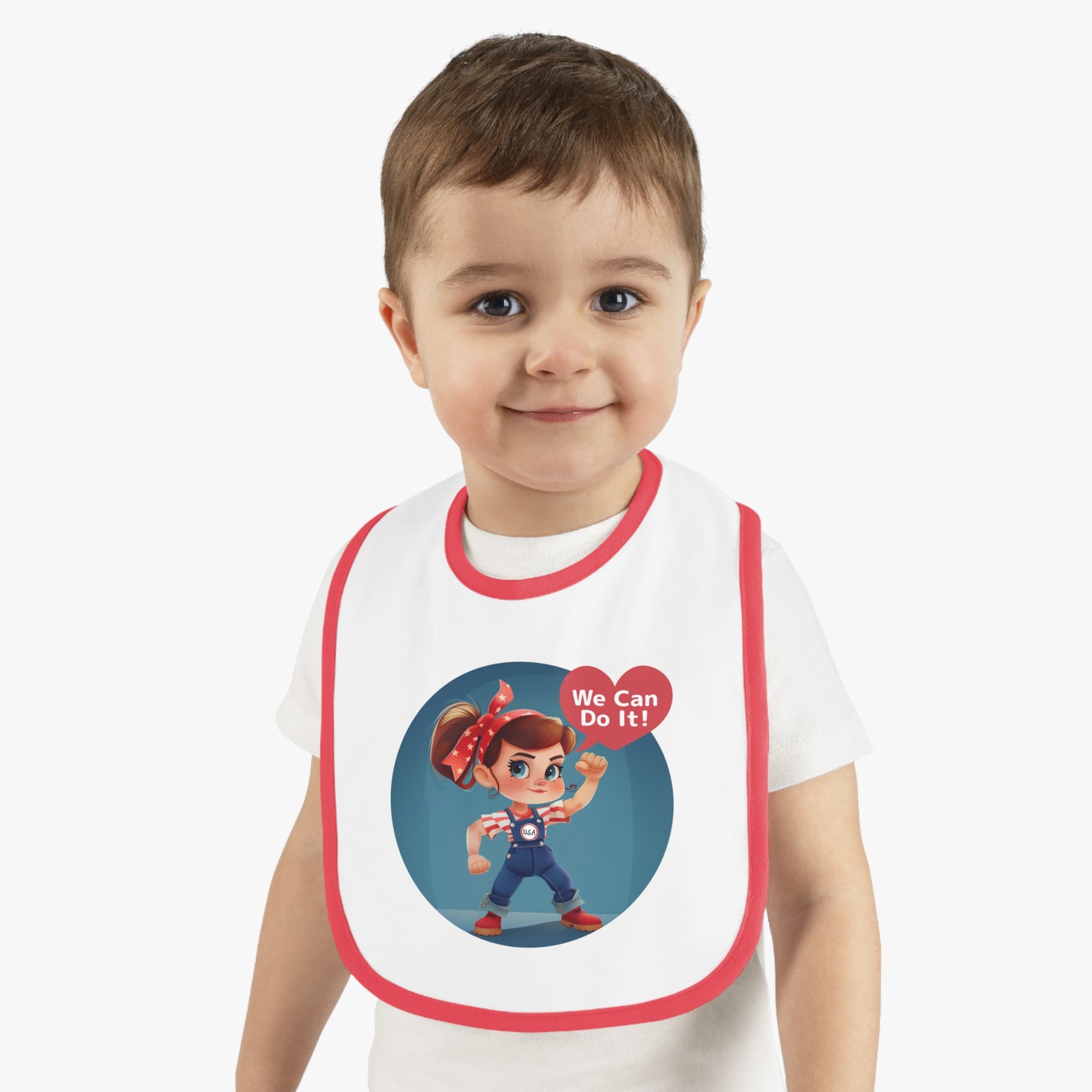 Rosie The Riveter Jersey Bib