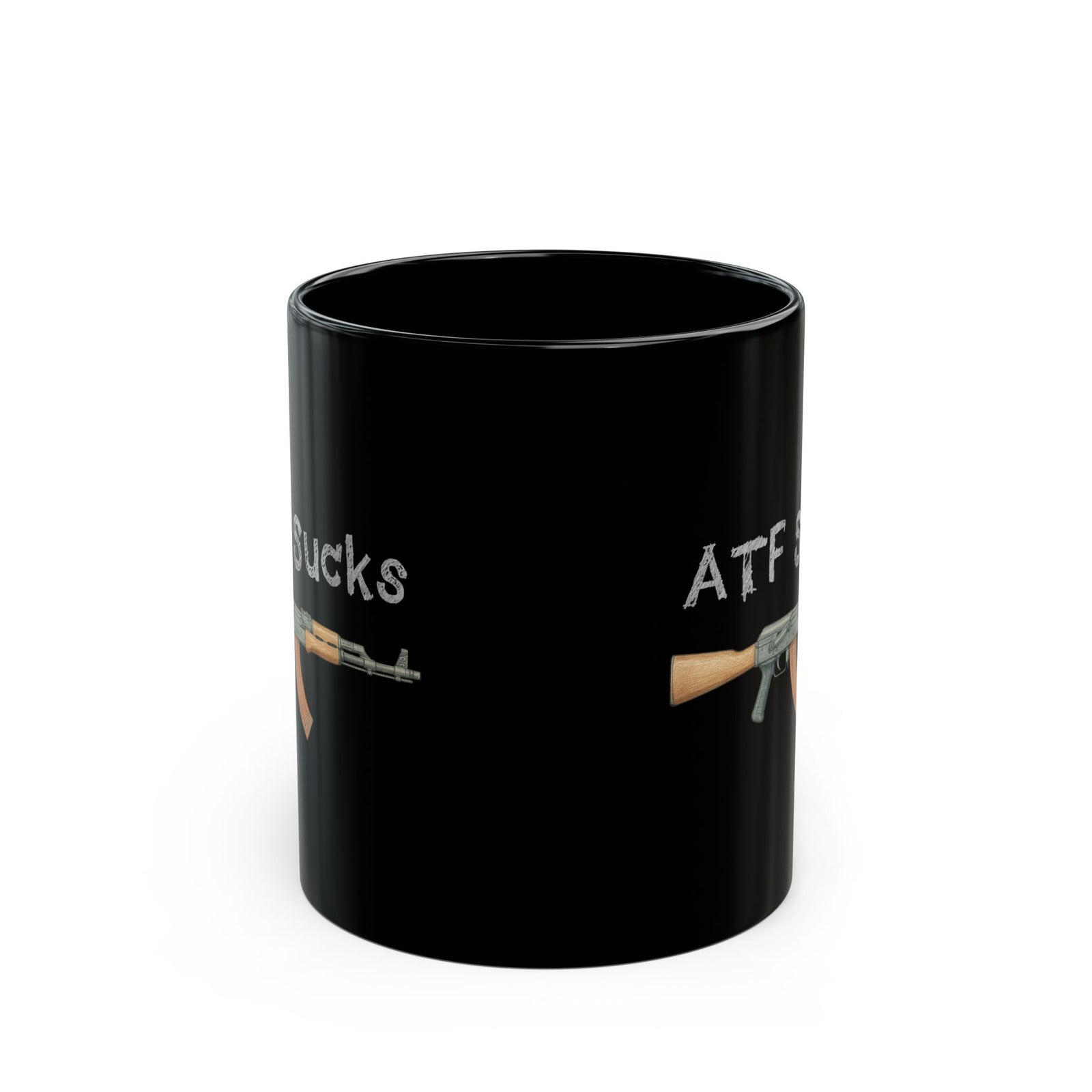 ATF Sucks Sketch Black Mug