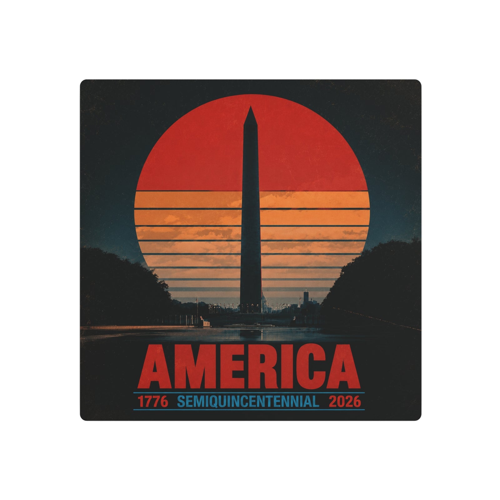 America 1776–2026 Semiquincentennial Metal Sign - 4LibertyShop.com