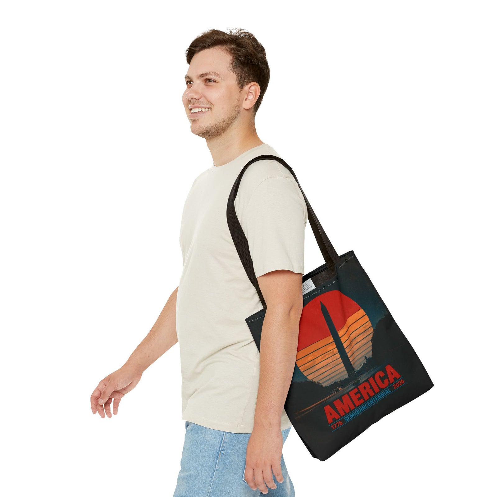America 1776–2026 Semiquincentennial Tote Bag - 4LibertyShop.com